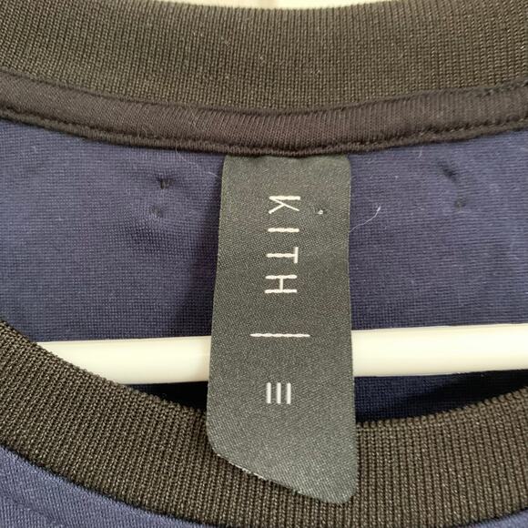 Kith blue and black ponte knit drawstring waist tunic top XS/S - Picture 9 of 9